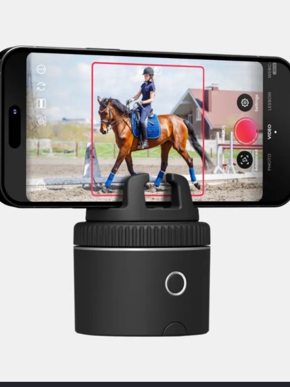 Black Smartphone Auto-Tracking Mount for Smooth Video